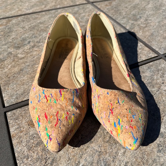 Serra cork paint splatter flat shoes - Picture 3 of 11